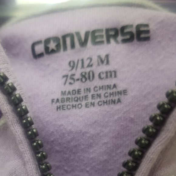 purple Converse toddler's hoodie - Picture 4 of 6